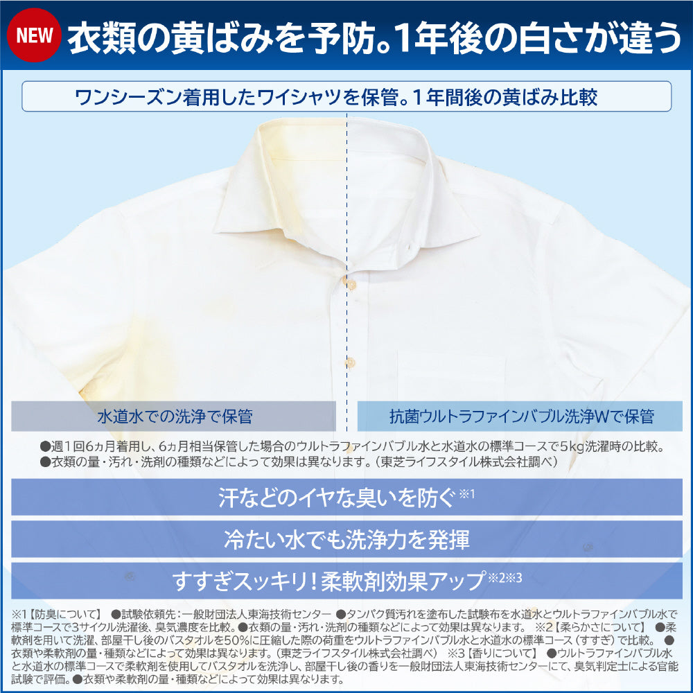 【TOSHIBA】タテ型洗濯乾燥機(8.0kg)