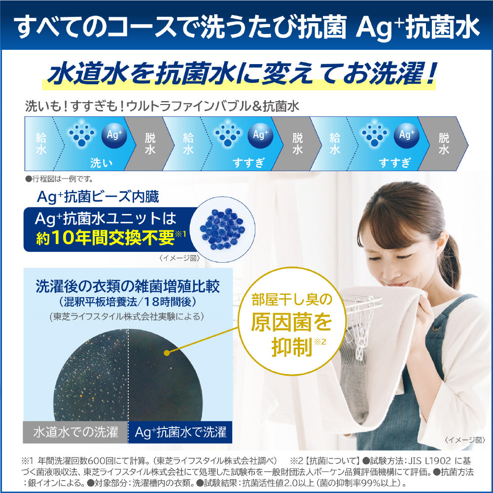 【TOSHIBA】タテ型洗濯乾燥機(8.0kg)
