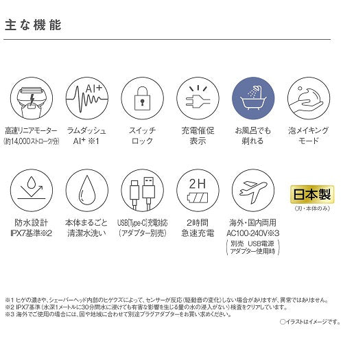 【Panasonic】メンズシェーバー ラムダッシュ パームイン