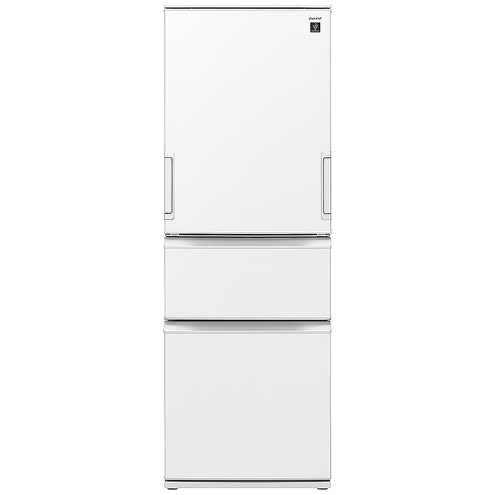 [極美品] 送料無料2023年製SHARP冷蔵庫 150Ｌ マットホワイト SHARP】冷蔵庫374L シルキーマットホワイト