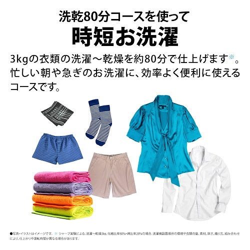 【SHARP】ドラム式洗濯乾燥機(12.0kg)右開き/左開き