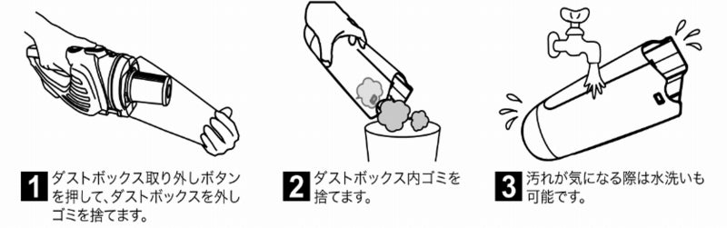 【オリジナル】スティック掃除機(サイクロン式/コード式)