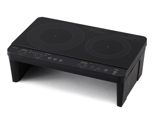 【アイリスオーヤマ】2口IHコンロスタンド付き