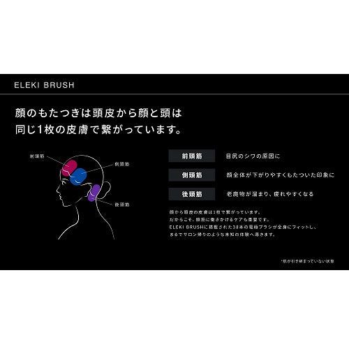 【BRIGHTE】ブラシ型美顔器 ELEKI BRUSH