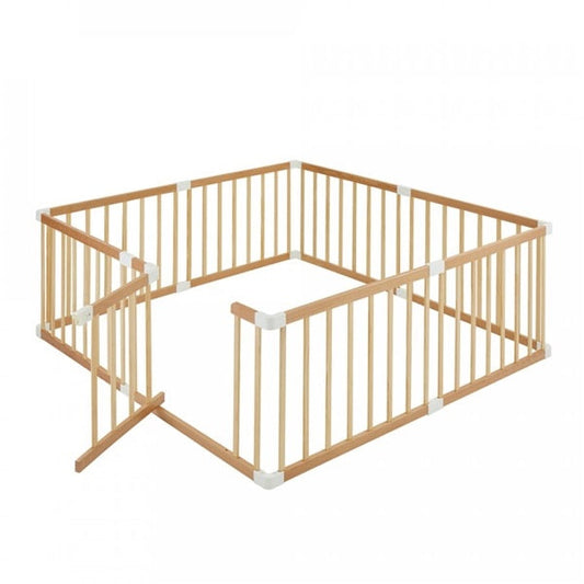木製ベビーサークル 扉付 ナチュラル
